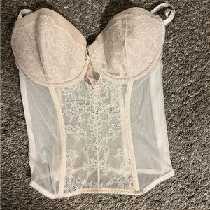 White Corset Lingerie Top